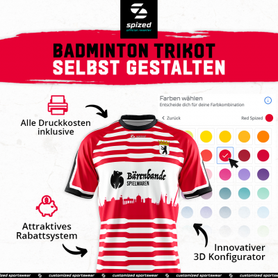 Badminton-Trikot Herren
