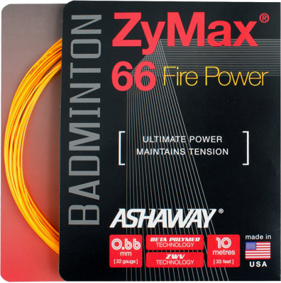 Ashaway Zymax 66 Fire Power - 10m