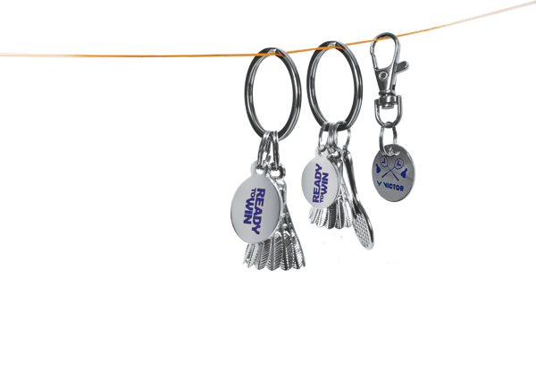 Victor Racket & Featherball Keychain